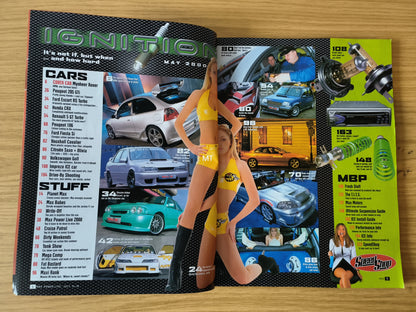 MAX POWER Magazine May 2000 (1109) Mynheer Rover Ford Fiesta Peugeot 205 GTi