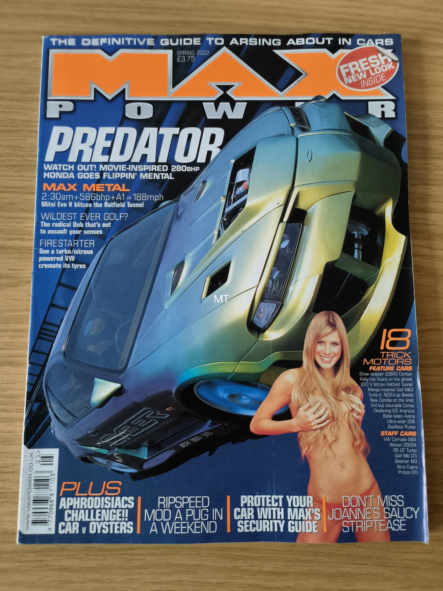 MAX POWER Magazine Spring 2002 (1109) Joanne Nissan R5 GT Turbo Golf Proton
