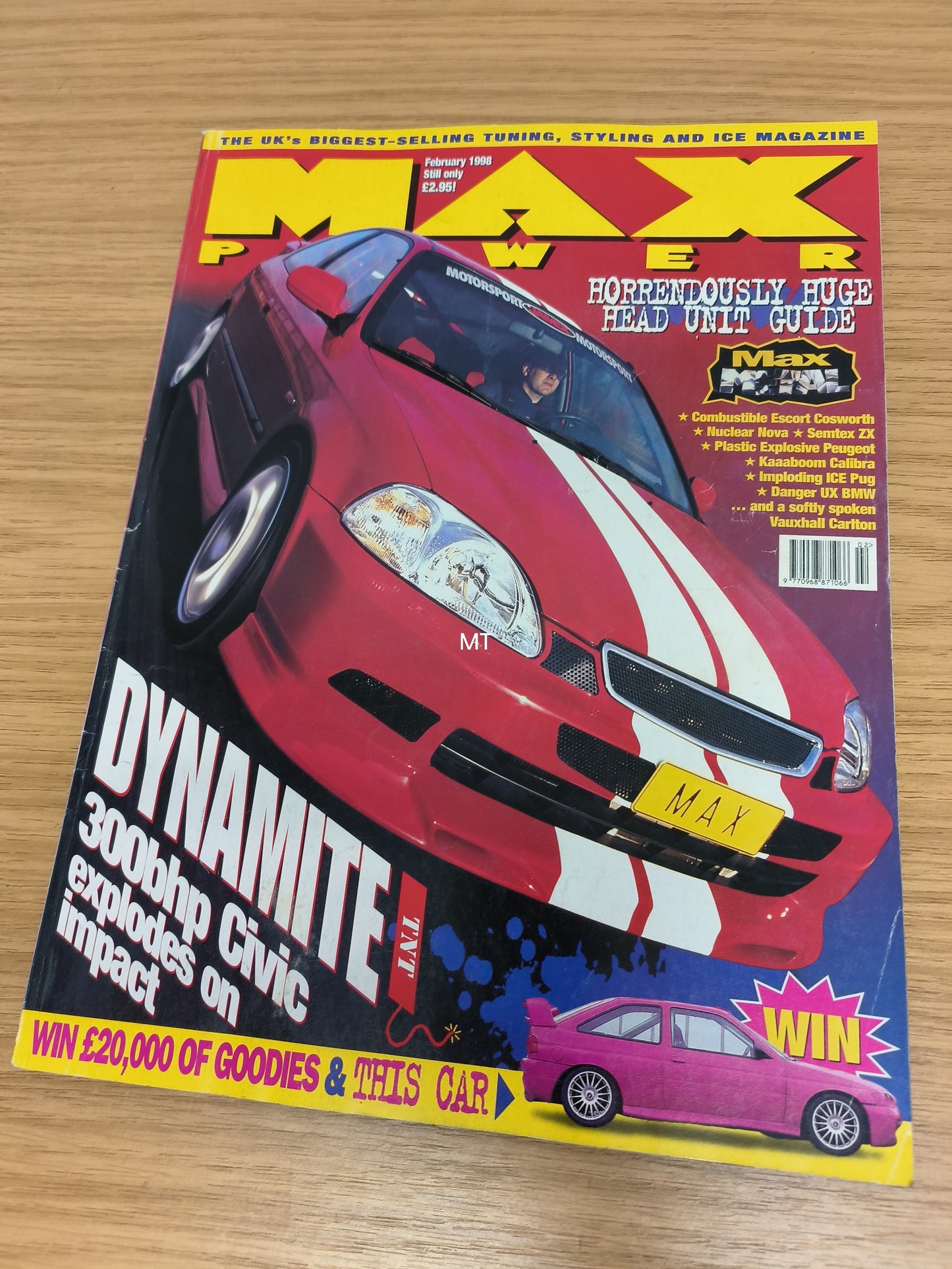 MAX POWER Magazine February 1998 (1110) Dynamite Honda Civic