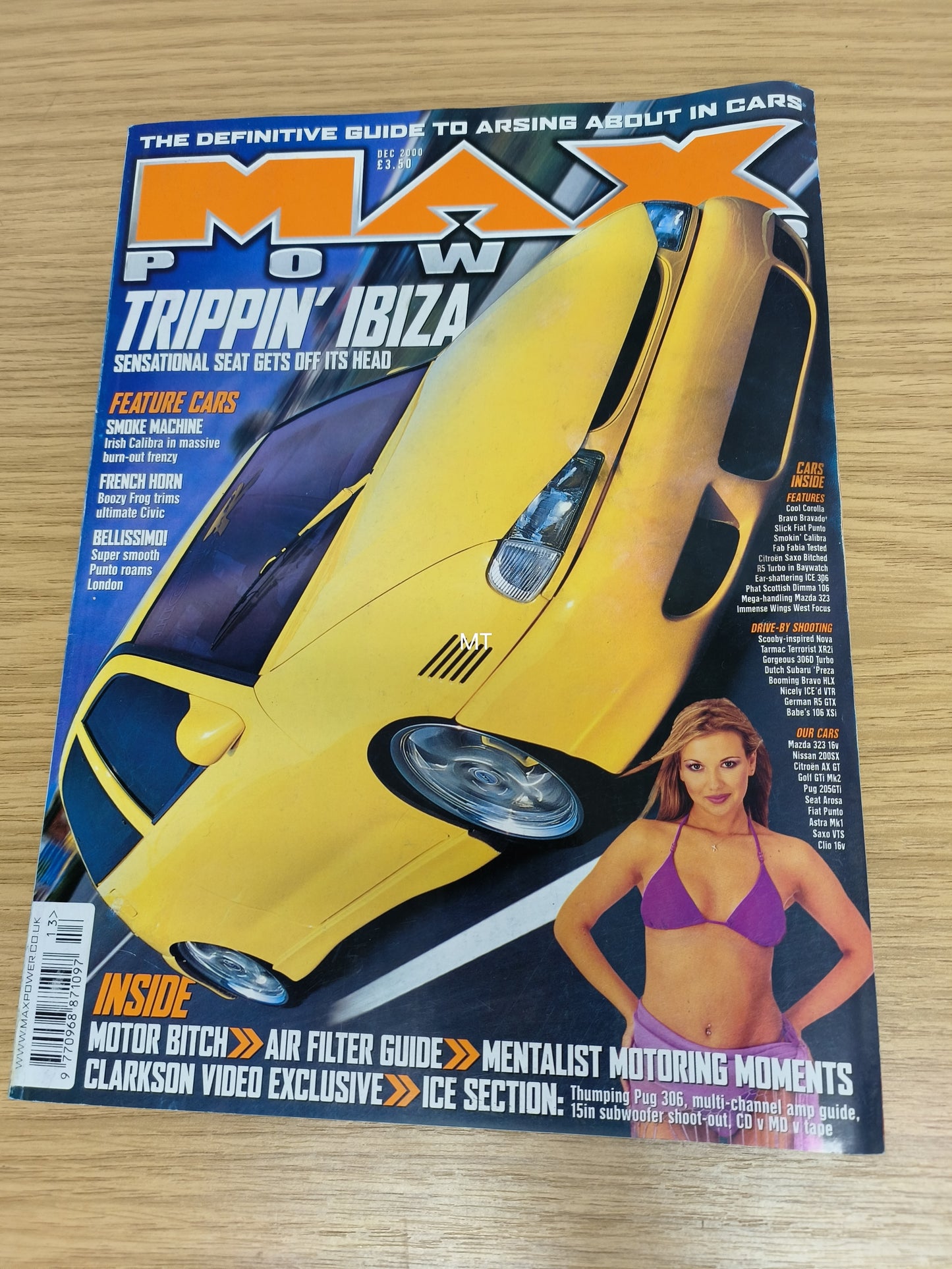 MAX POWER Magazine December 2000 (1111) 306 Ice Car Mazda 323 Seat Ibiza