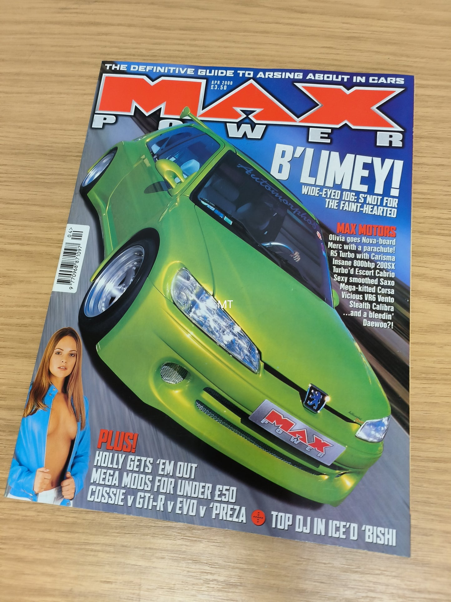 MAX POWER Magazine April 2000 (1111) Cosworth Gti-R Evo Max Holly McGuire