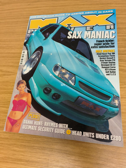 MAX POWER Magazine October 1999 (1111) DANNI HUNT SAXO GRAN TURISMO FTO NOTTINGHAM CRUISE