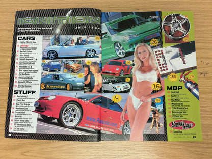 MAX POWER Magazine July 1999 (1111) Katie Richmond Escort Calibra Evo IV