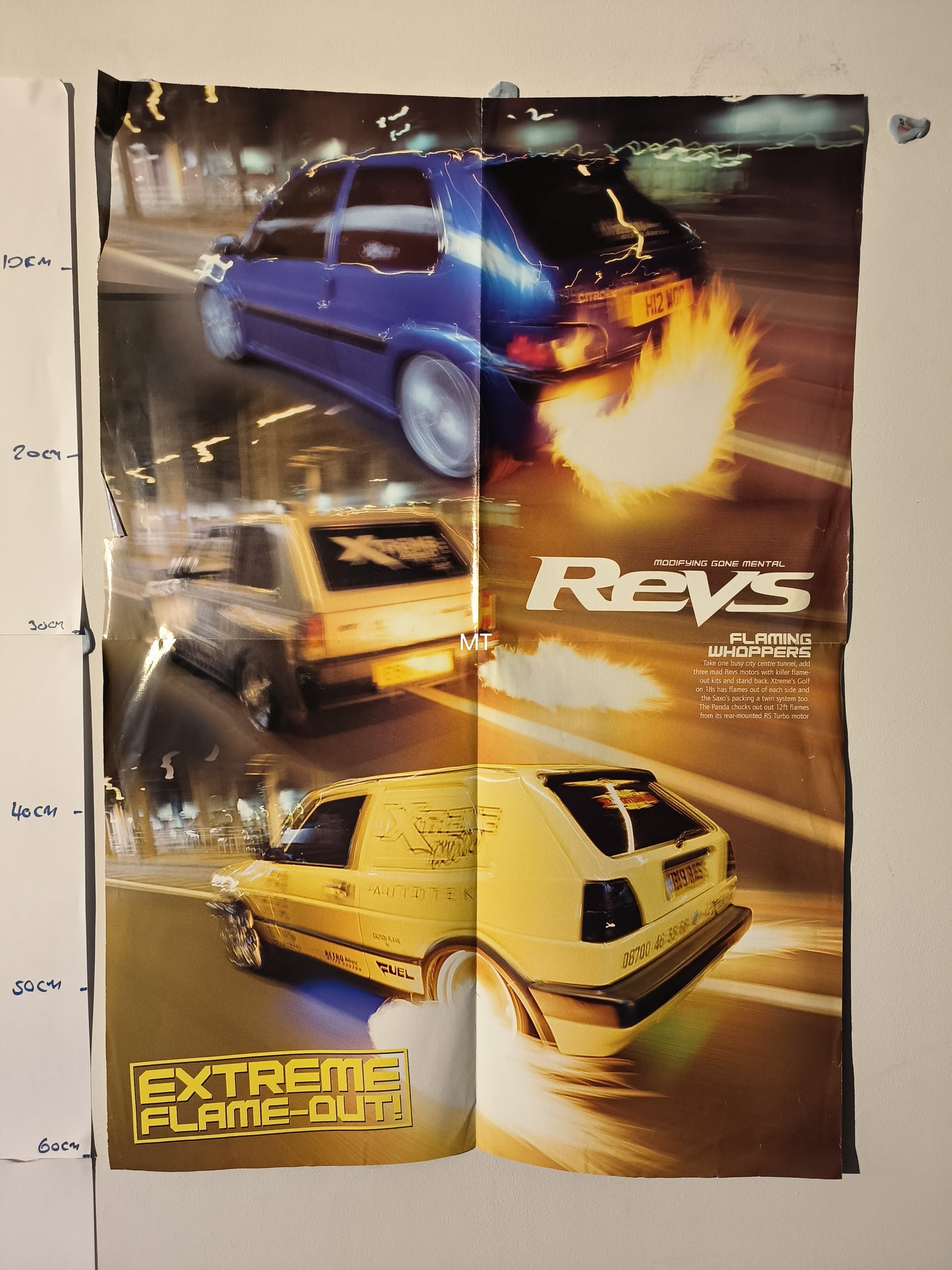 REVS Magazine POSTER David Frith Type-R RX7 RARE (1113)