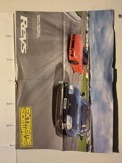 REVS Magazine POSTER David Frith Type-R RX7 RARE (1113)