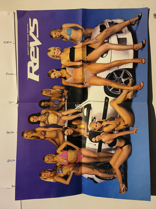REVS Magazine POSTER Vauxhall Calibra RARE (1113)