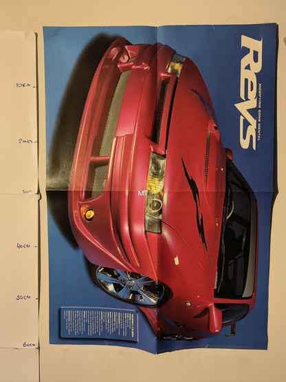 REVS Magazine POSTER Vauxhall Calibra RARE (1113)