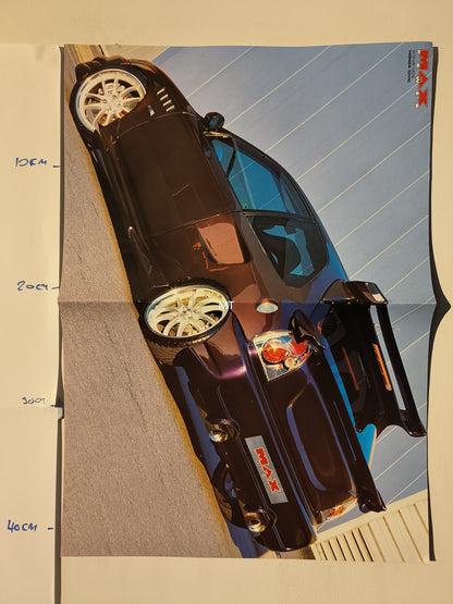 MAX POWER Magazine POSTER Mark Allett Escort Stevie Ho Civic LARGE RARE (1113)