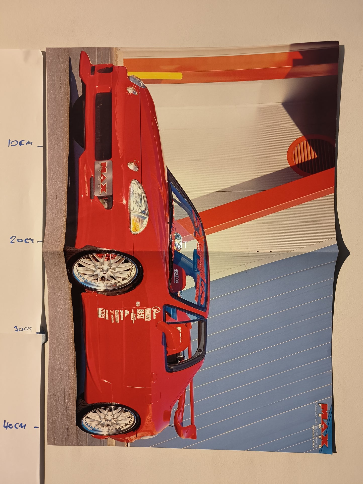 MAX POWER Magazine POSTER Honda CRX Stephen Dickson Saxo LARGE RARE (1113)