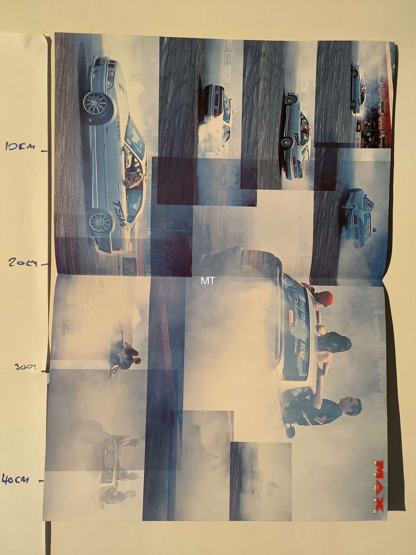 MAX POWER Magazine POSTER Cossie Honda Prelude / BMW LARGE RARE (1113)