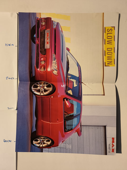 MAX POWER Magazine POSTER David Roberts Peugeot 306 / Daz Greenfield LARGE RARE (1113) (Copy)