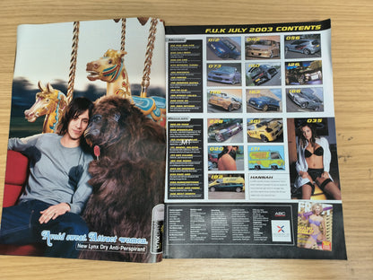FAST CAR Magazine July 2003 RARE (1116) Elle Taylor Supra TT Cali Ibiza MR2