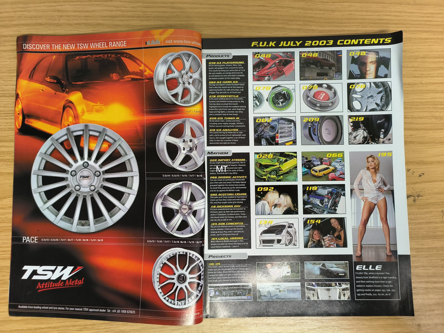 FAST CAR Magazine July 2003 RARE (1116) Elle Taylor Supra TT Cali Ibiza MR2