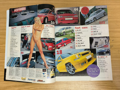 FAST CAR Magazine December 2000 RARE (1116) Jade R5 GTT Cavalier GSi 2000