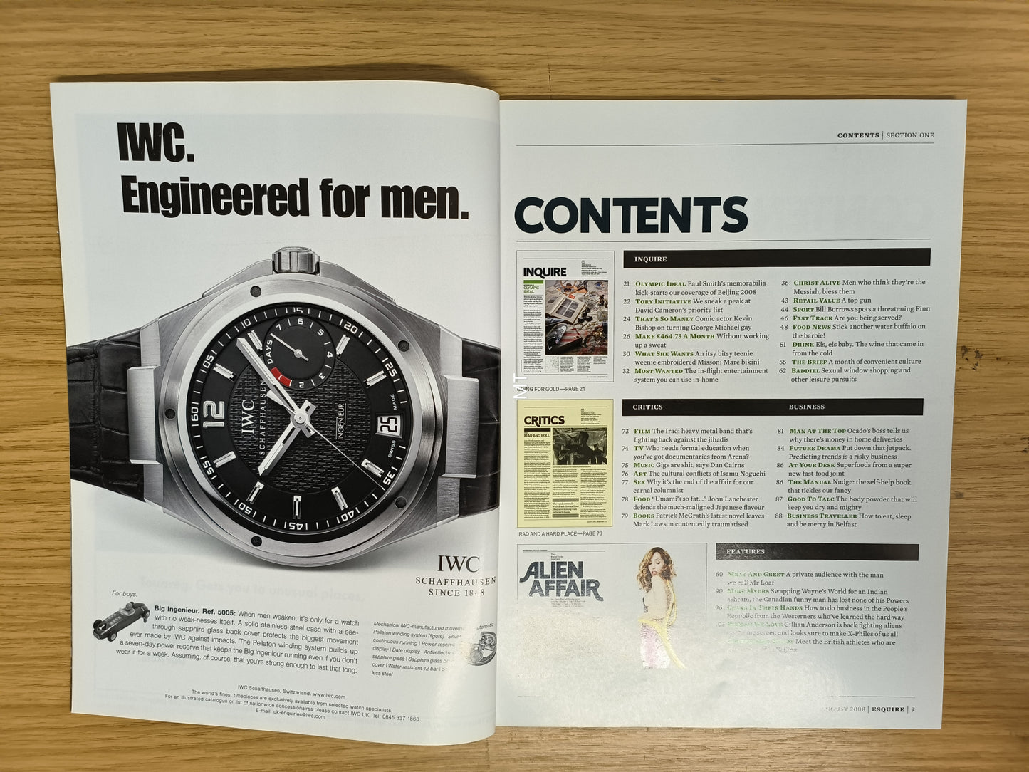 ESQUIRE Magazine August 2008 SUBSCRIBER (1115) Mike Myers GILLIAN ANDERSON MEAT LOAF