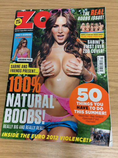 ZOO Magazine 22-28 June 2012 RARE (1116) POSTER Sabine Abbie Goodwin Georgina Dorsett