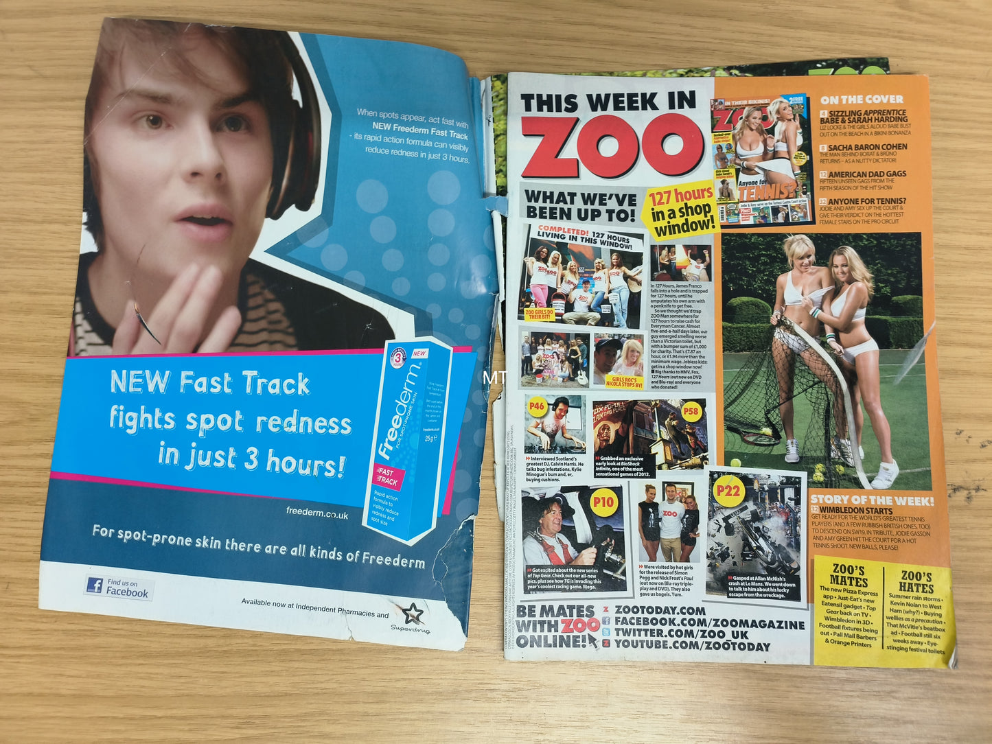 ZOO Magazine 24-30 June 2011 DAMAGED RARE (1116) Jodie Gasson Amy Green Sarah Harding Liz Locke