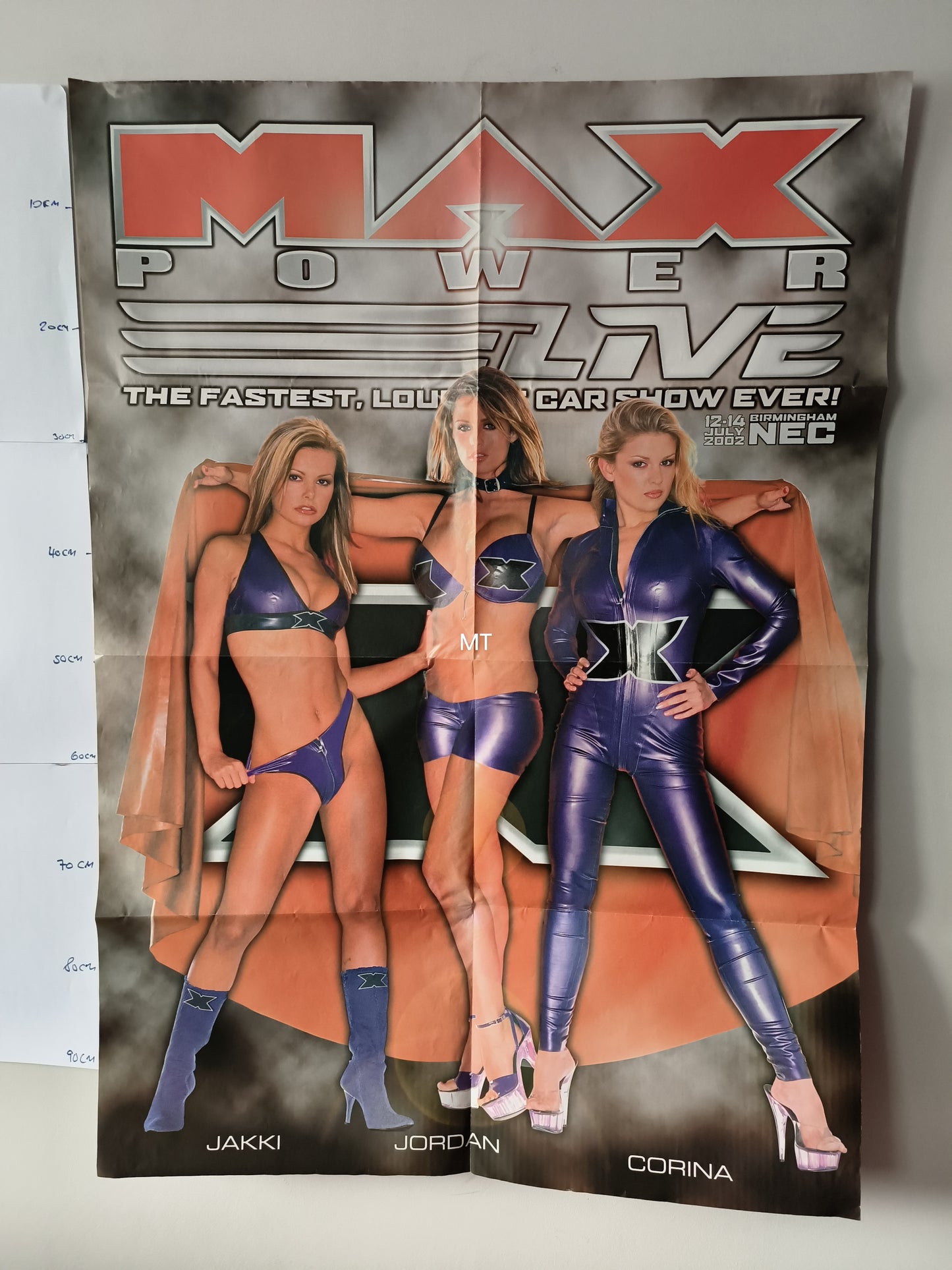 MAX POWER Magazine POSTER LARGE Jakki Degg / Jordan / Corina (007) Corina Bottom