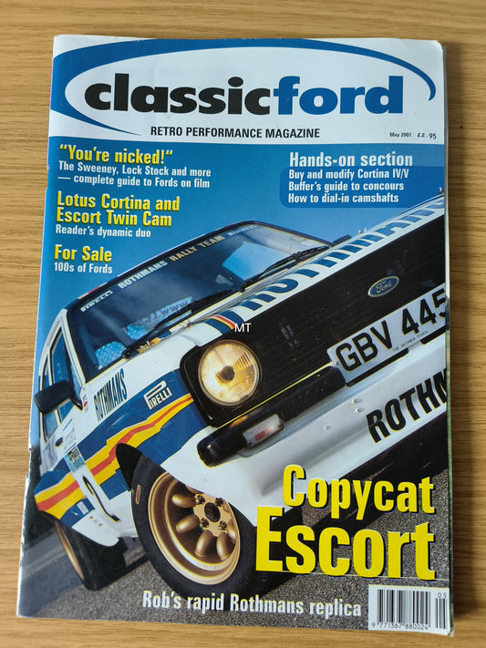 CLASSIC FORD Magazine May 2001 (1117) Escort Lotus Cortina Cortina