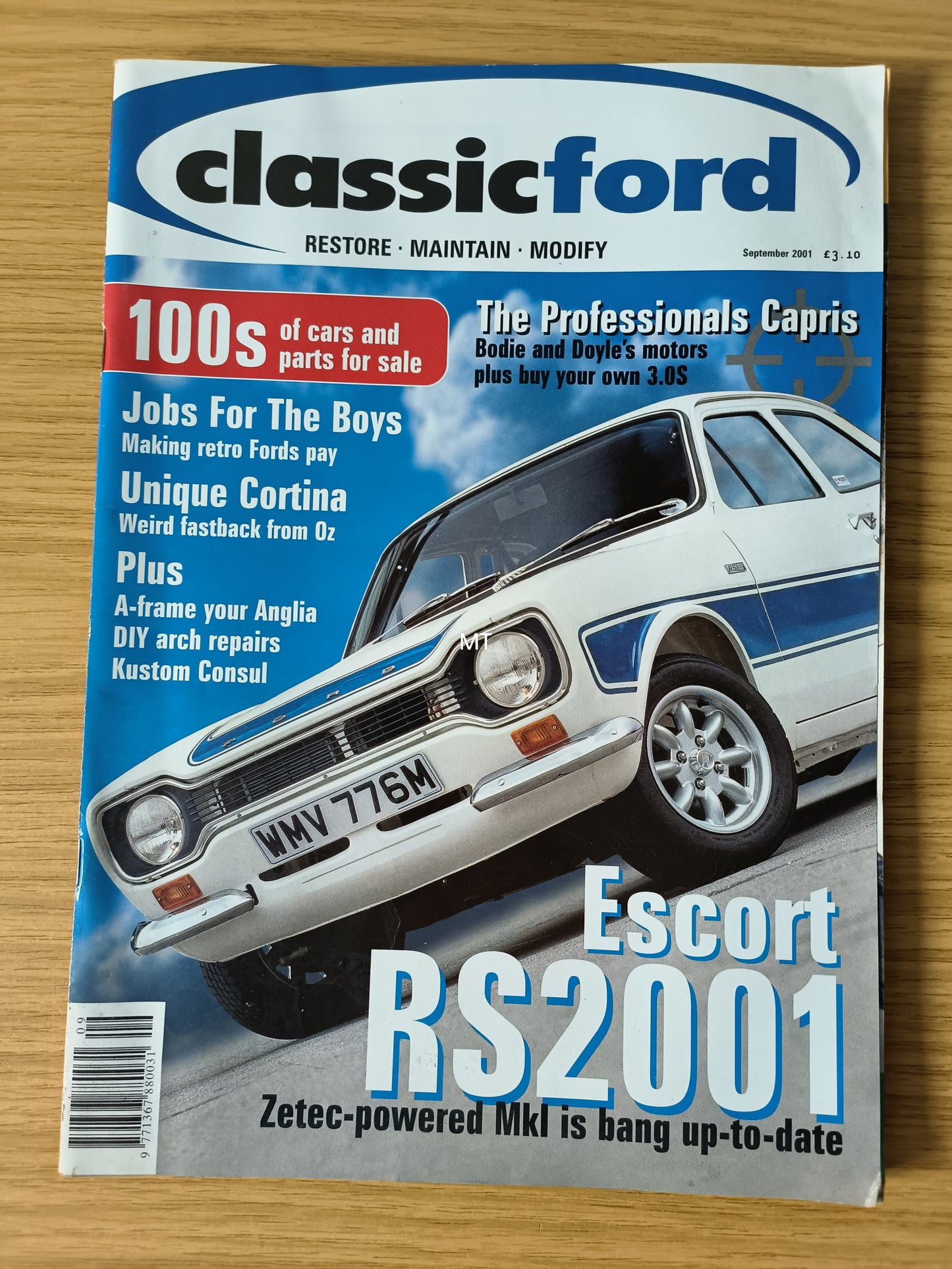 CLASSIC FORD Magazine September 2001 (1117) Escort RS20001 MKI RS