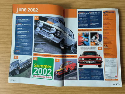 CLASSIC FORD Magazine June 2002 (1117) Escort Orion Cortina Capri Granada XR RS