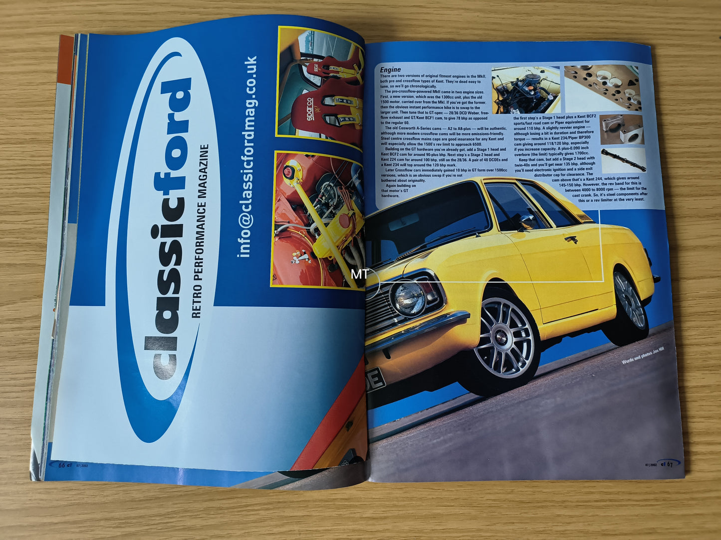 CLASSIC FORD Magazine July 2002 (1117) POSTER Capri 4x4 Escort Cortina + Cosworth