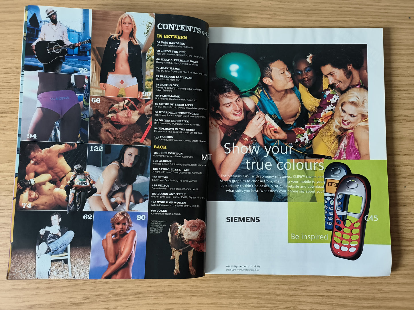 FRONT Magazine August 2002 (1121) Pamela Anderson Kirsten Dunst Jaime Pressly