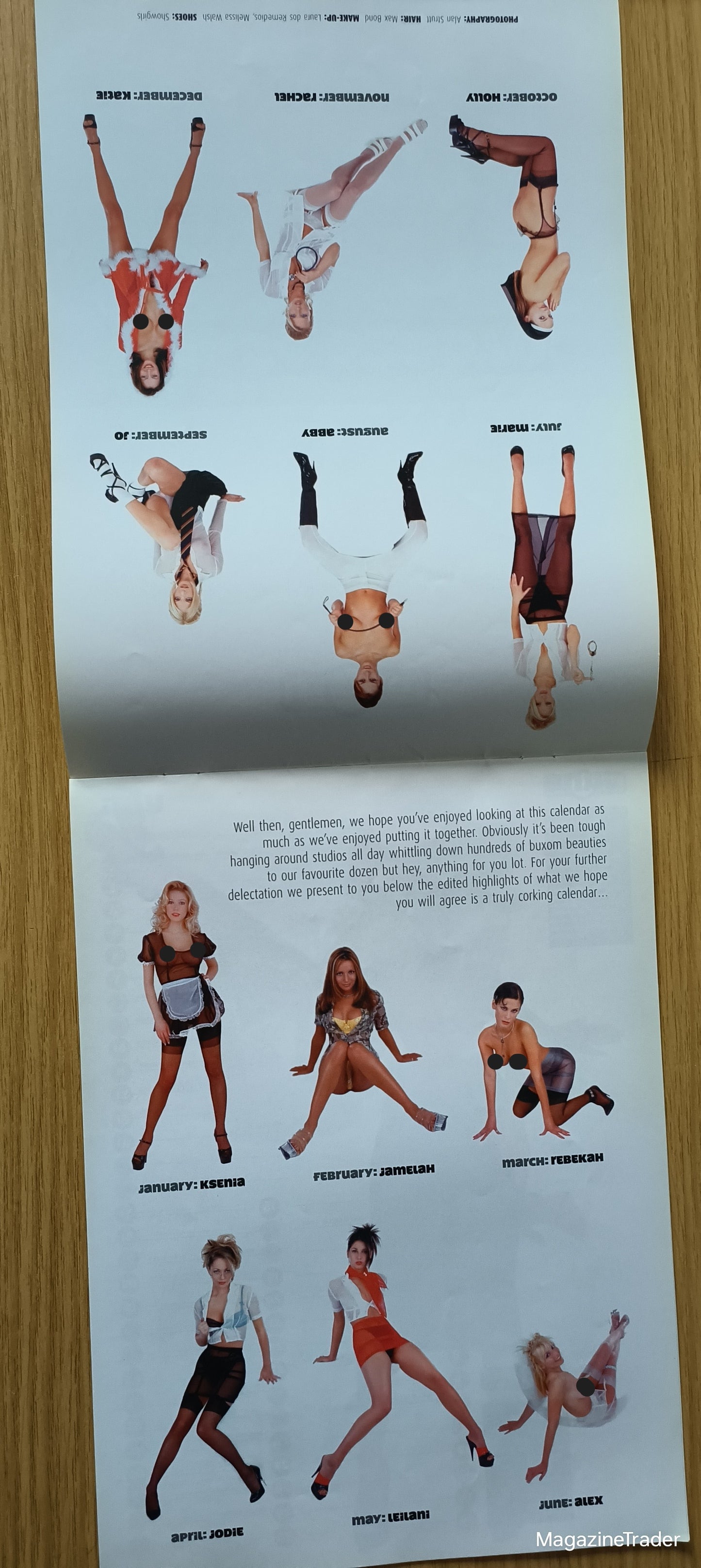 FRONT Magazine Calendar 2000 | Leilani, Ksenia, Jamelah | Complete 12-Month Glamour Calendar