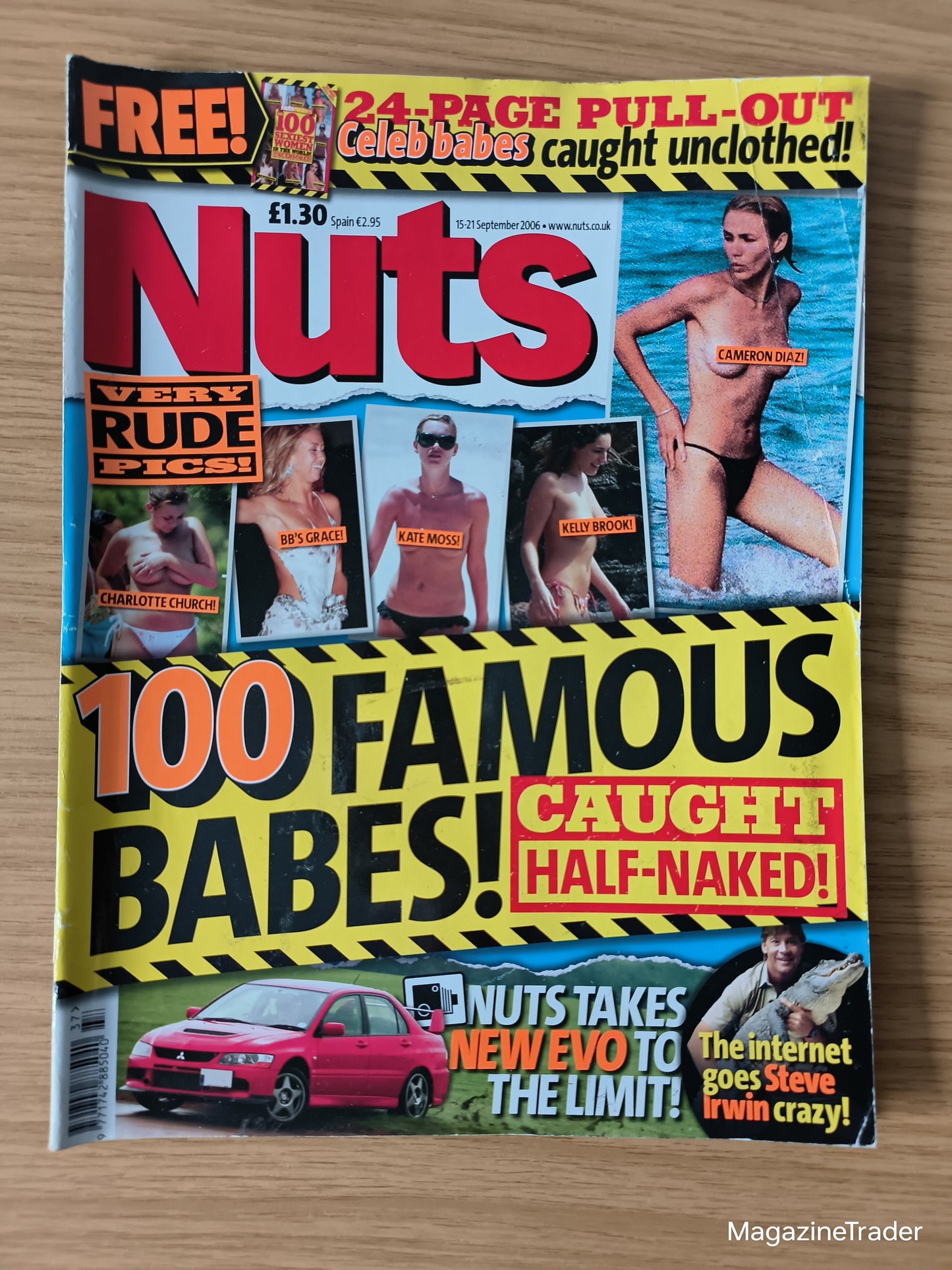 Nuts Magazine 15–21 September 2006 Cameron Diaz Kelly Brook Kate Moss Britney