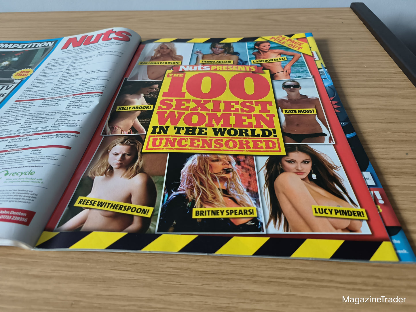 Nuts Magazine 15–21 September 2006 Cameron Diaz Kelly Brook Kate Moss Britney