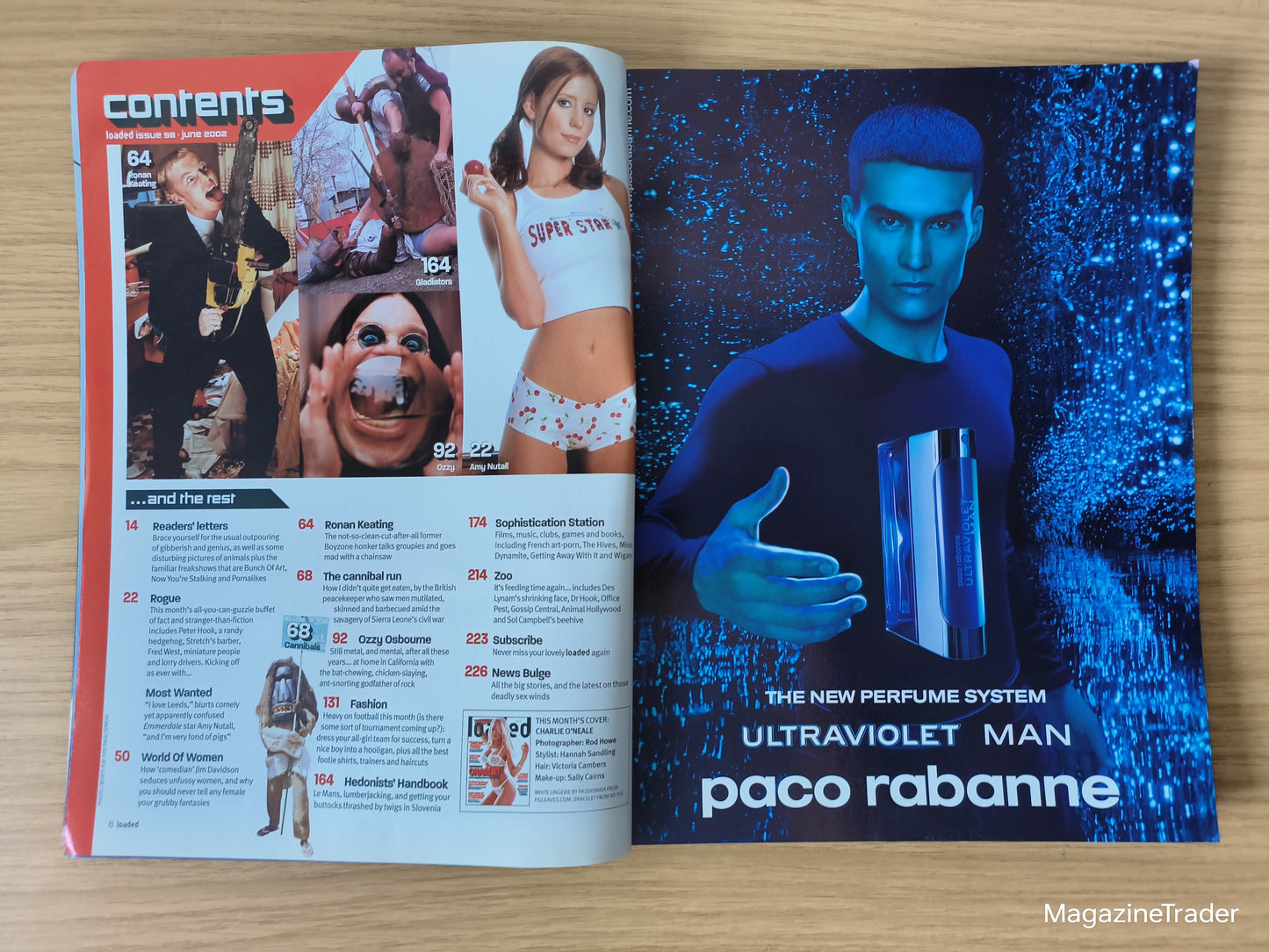 Loaded Magazine June 2002 Charlie O'Neale World Cup Special Model Amy Nuttall