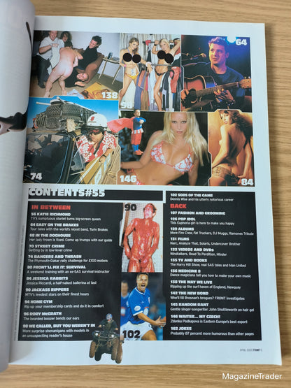 FRONT Magazine April 2003 Katie Richmond Jessica Rabbits Jacqui Rylance-Jones Model