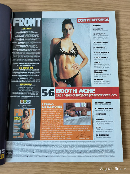 FRONT Magazine March 2003 Emily Booth Jason Marriner Model Mafia