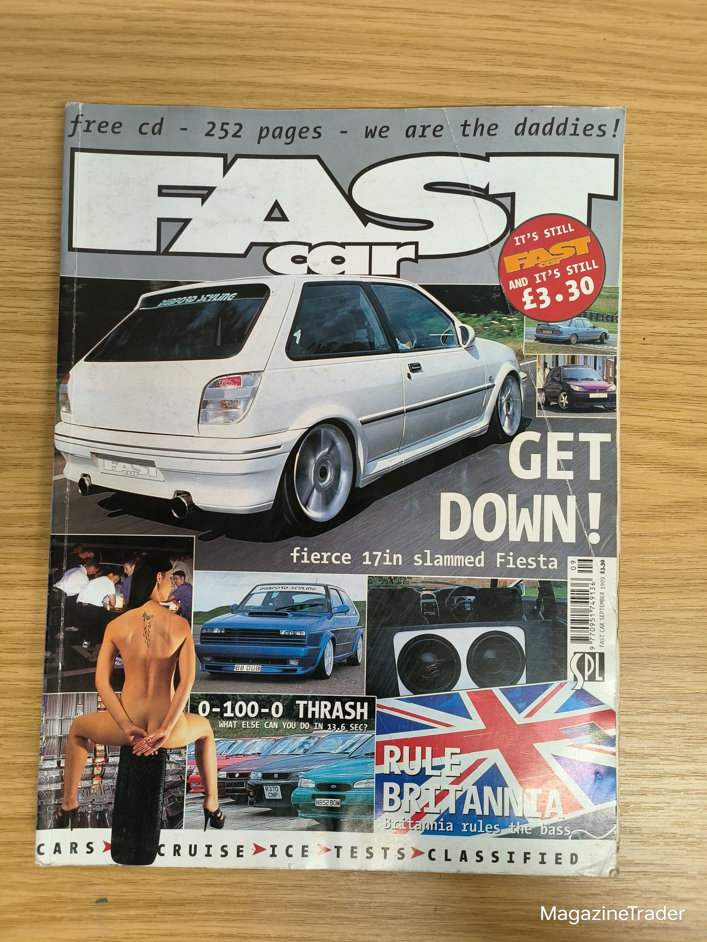 Fast Car Magazine September 1999 Kirsty Kyberd Model Slammed Fiesta Mk2