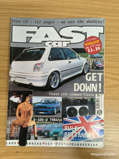 Fast Car Magazine September 1999 Kirsty Kyberd Model Slammed Fiesta Mk2