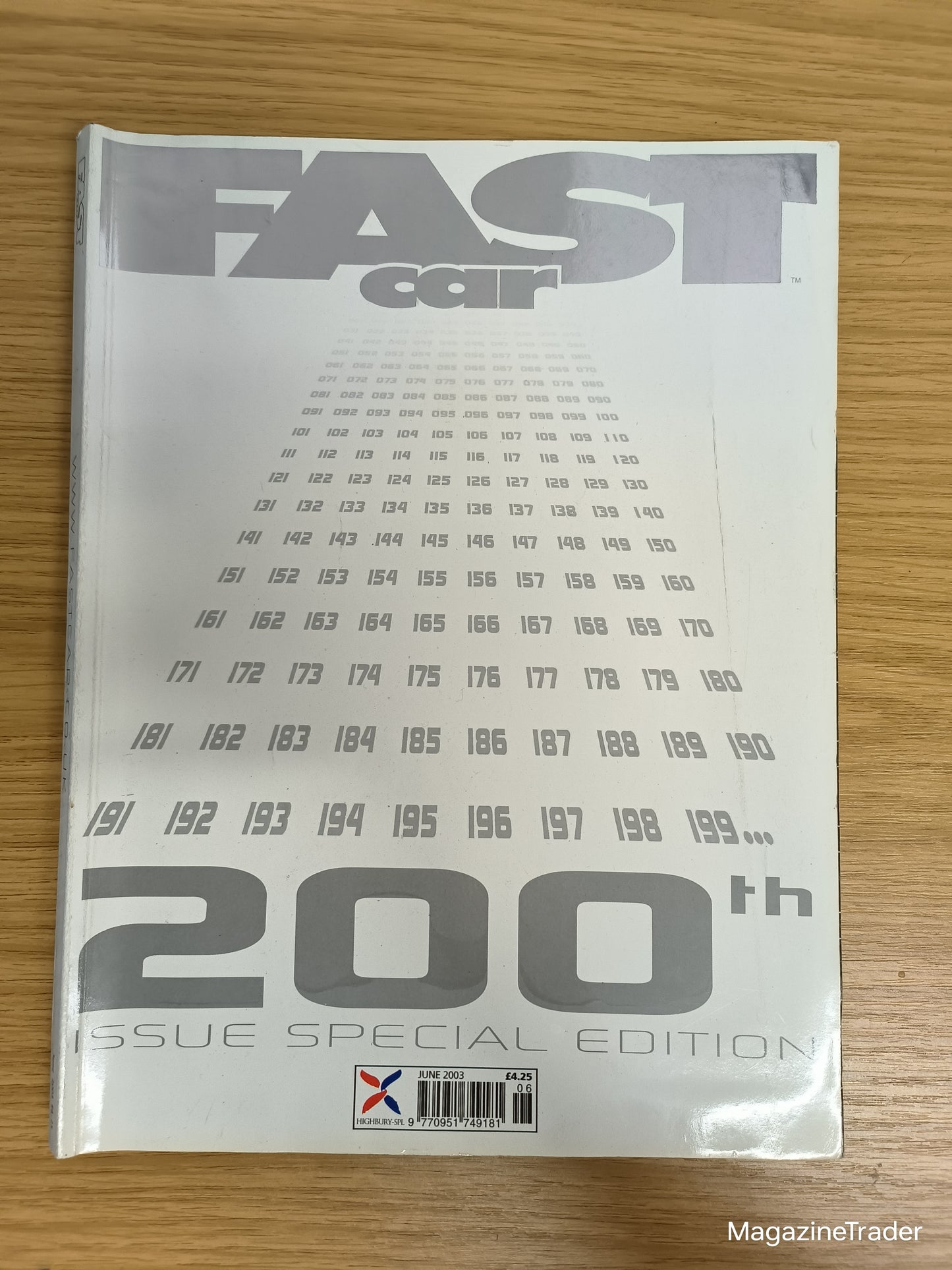 Fast Car Magazine June 2003 Sarah Harper Model 200th Issue Special Edition