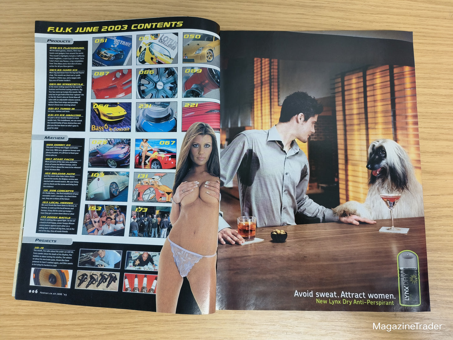 Fast Car Magazine June 2003 Sarah Harper Model 200th Issue Special Edition