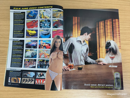 Fast Car Magazine June 2003 Sarah Harper Model 200th Issue Special Edition