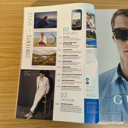 Esquire Magazine April 2015 Rosie Huntington-Whiteley Model Fashion New Casual