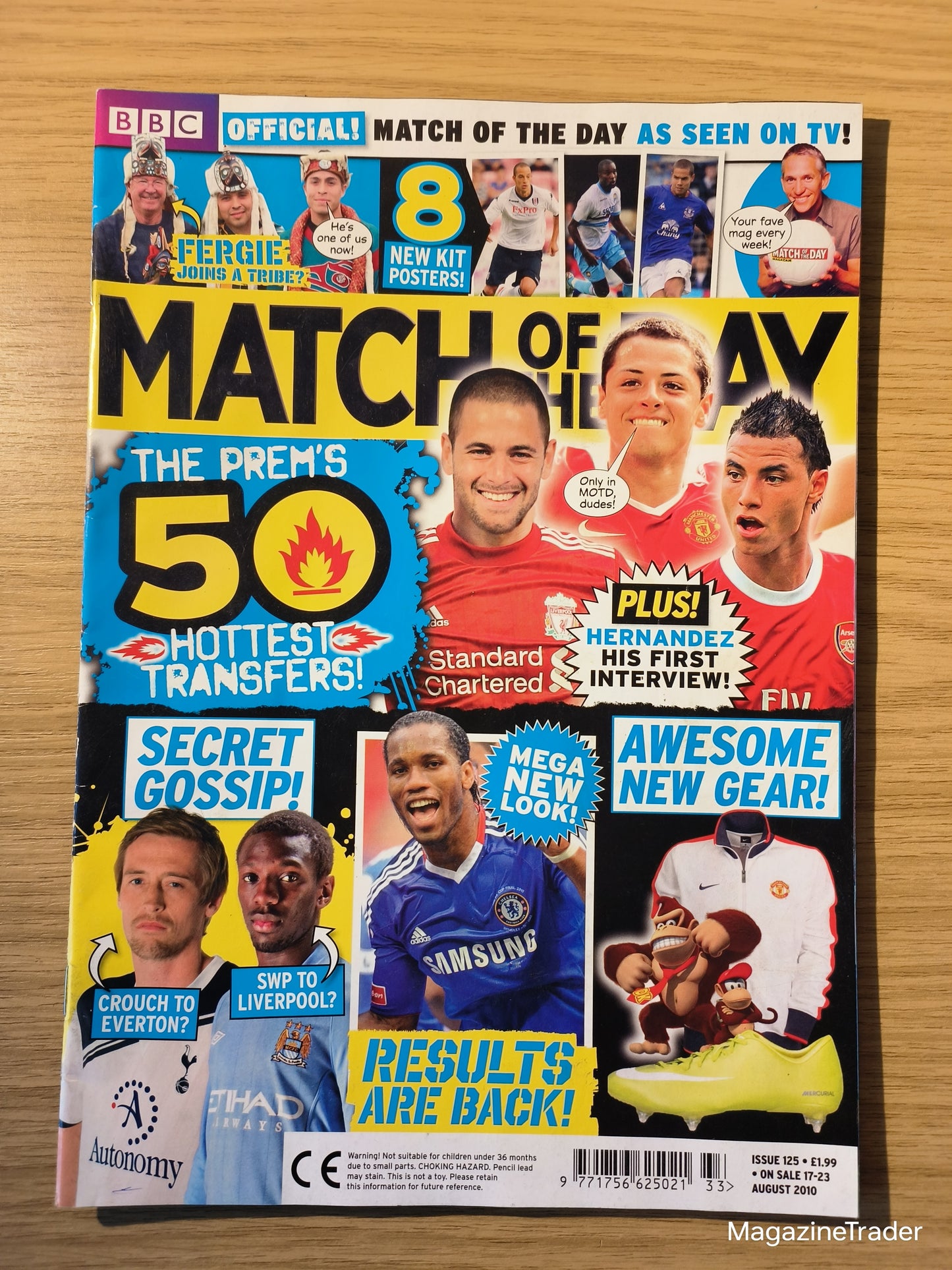 Match of the Day Magazine 17-23 August 2010 Hernandez Exclusive Bebe Rooney