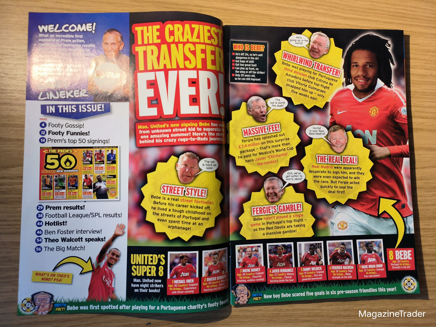 Match of the Day Magazine 17-23 August 2010 Hernandez Exclusive Bebe Rooney