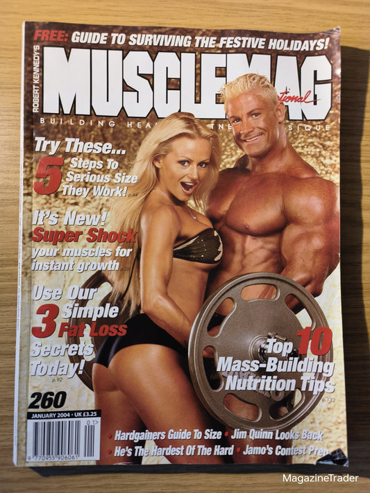 MuscleMag International January 2004 Stacy Simmons Chris Cook Bodybuilding 260