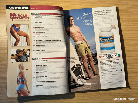 Muscle & Fitness Magazine January 2003 Michael O'Hearn Kristia Knowles