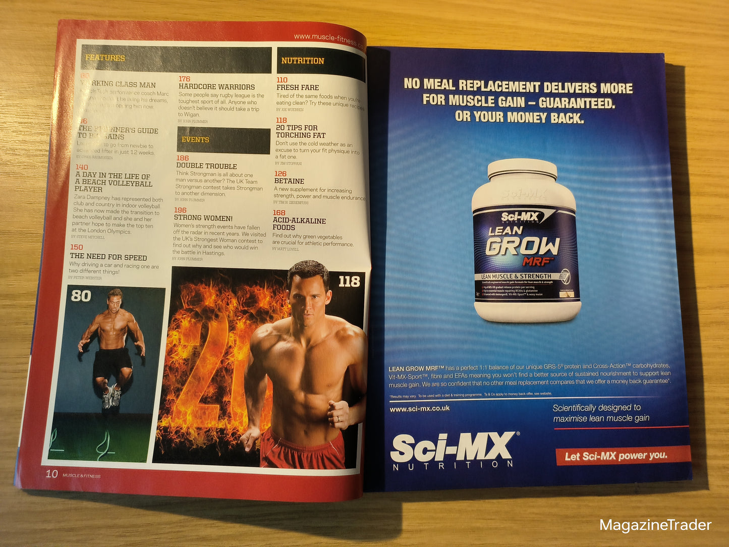 Muscle & Fitness Magazine March 2012 Marc Megna Zara Dampney Fat Burning Plan