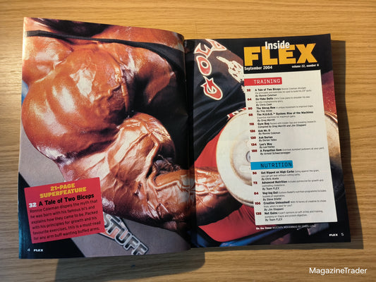 FLEX Magazine September 2004 Ronnie Coleman Arms Arnold Chest Mustafa Mohammad