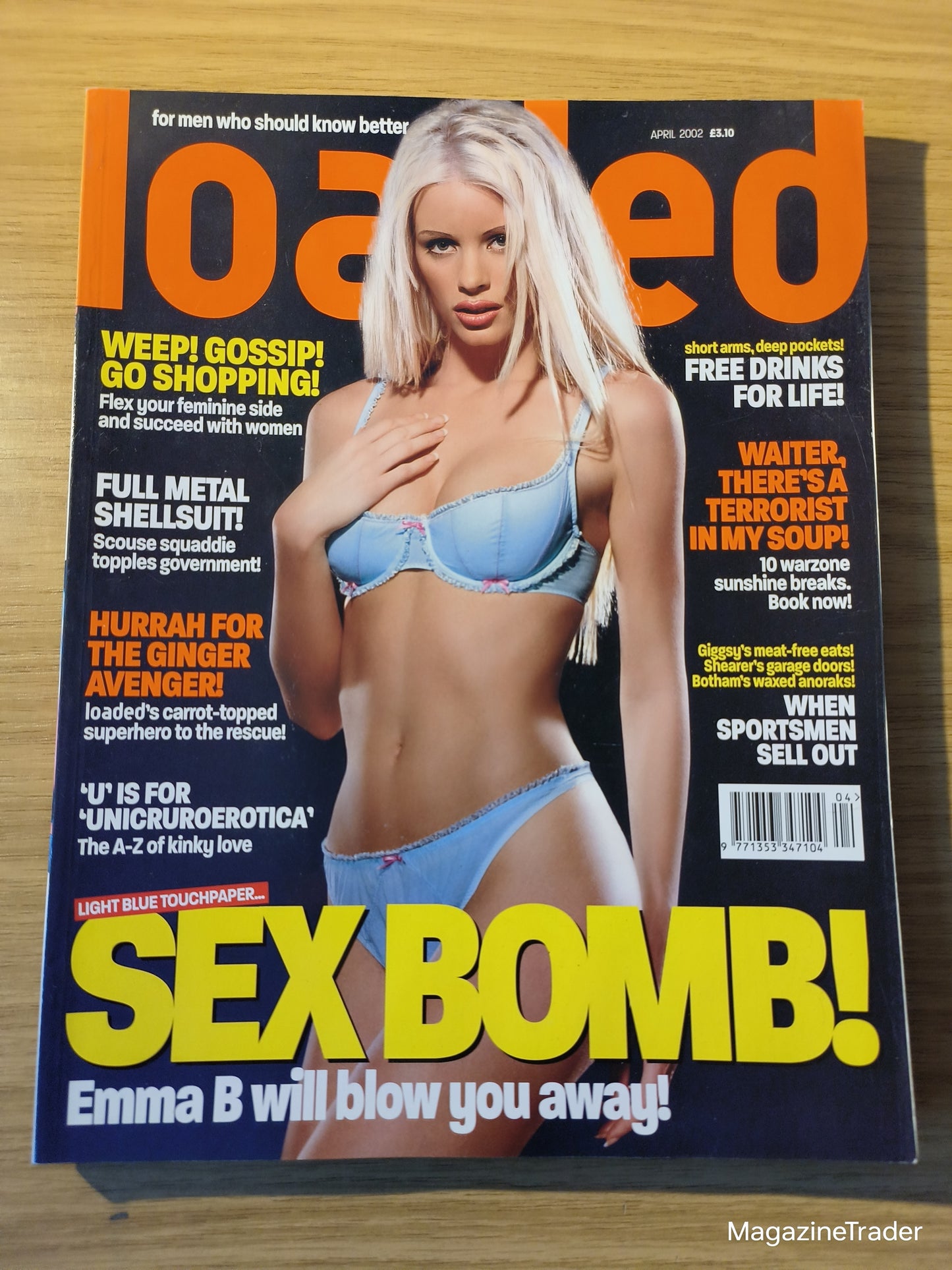 Loaded Magazine April 2002 Emma B Sex Bomb Victoria Pratt Bill Bailey