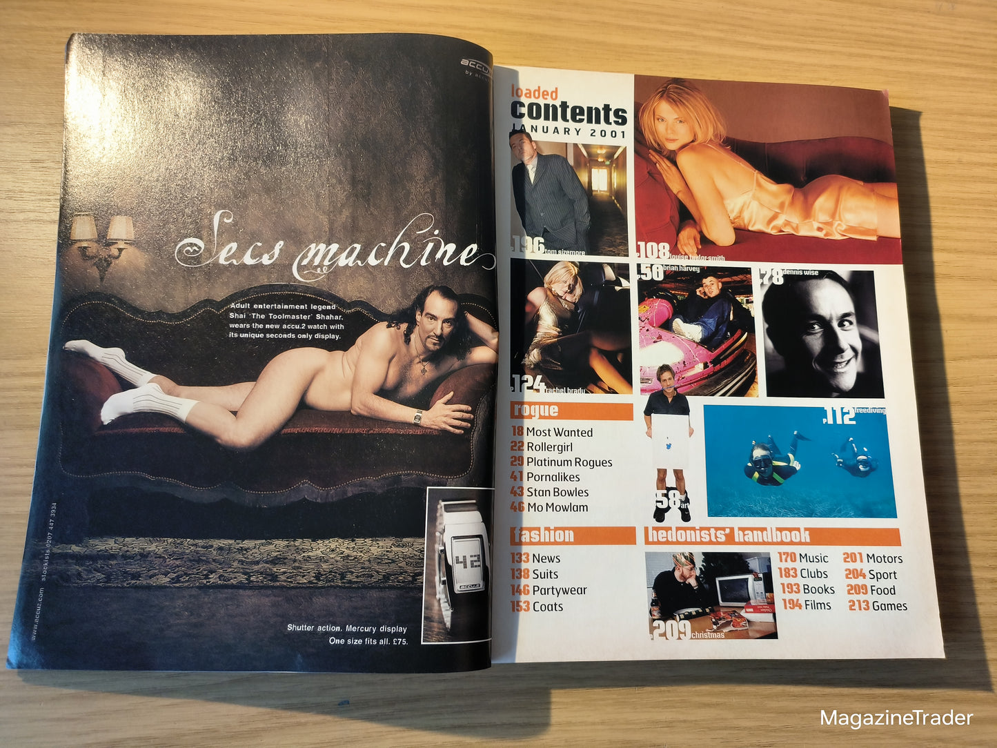 Loaded Magazine January 2001 Jan Anderson sexy nurse Jordan Dennis Wise