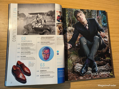 Esquire Magazine November 2014 Robert Downey Jr Daniel Sturridge Christoph Waltz