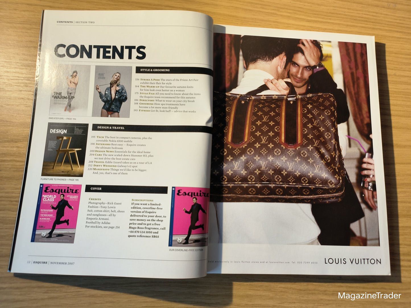 Esquire Magazine November 2007 Kaka Ballon d'Or Nigella Lawson Lewis Hamilton