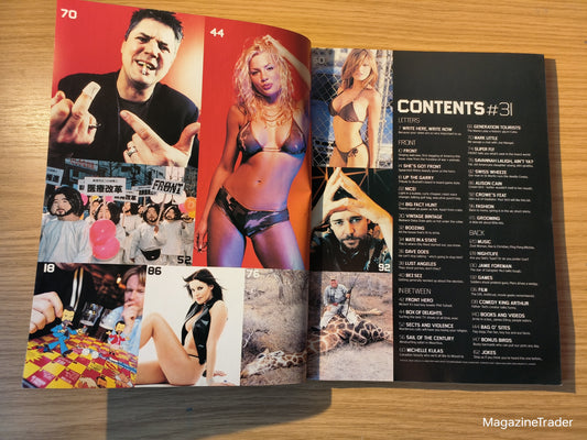 Front Magazine May 2001 - 50 Best TV Shows, Alison Cain, Mark Little